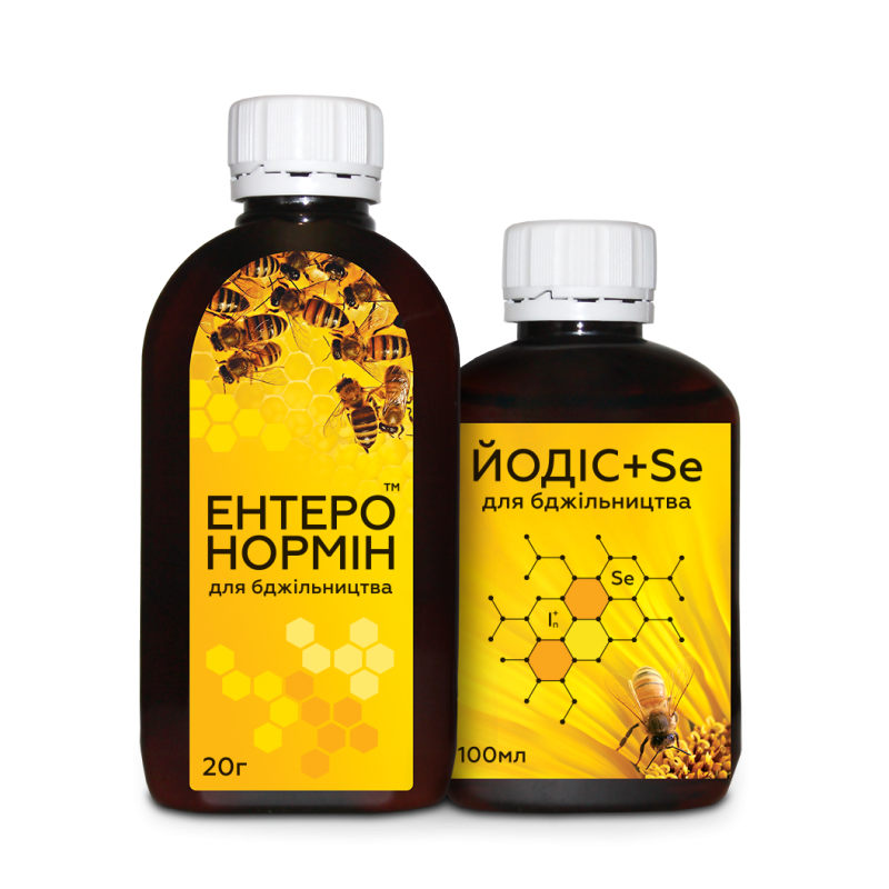 ЕНТЕРОНОРМІН™ з Йодіс+Se для бджільництва (20г+100мл)
