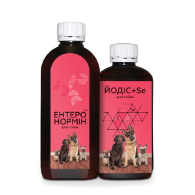 ЕНТЕРОНОРМІН™ з Йодіс+Se для собак (40г+200мл)