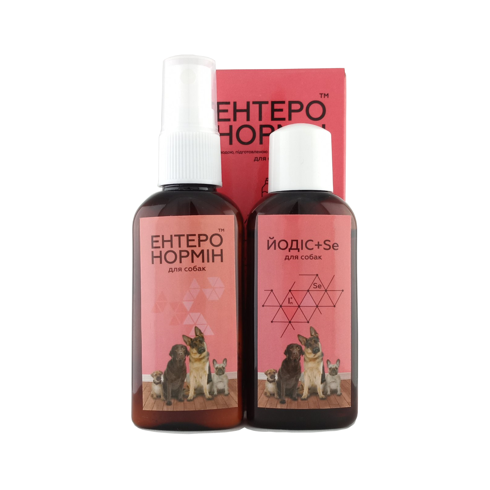 ЕНТЕРОНОРМІН™ з Йодіс+Se для собак (8г+40мл/cпрей)